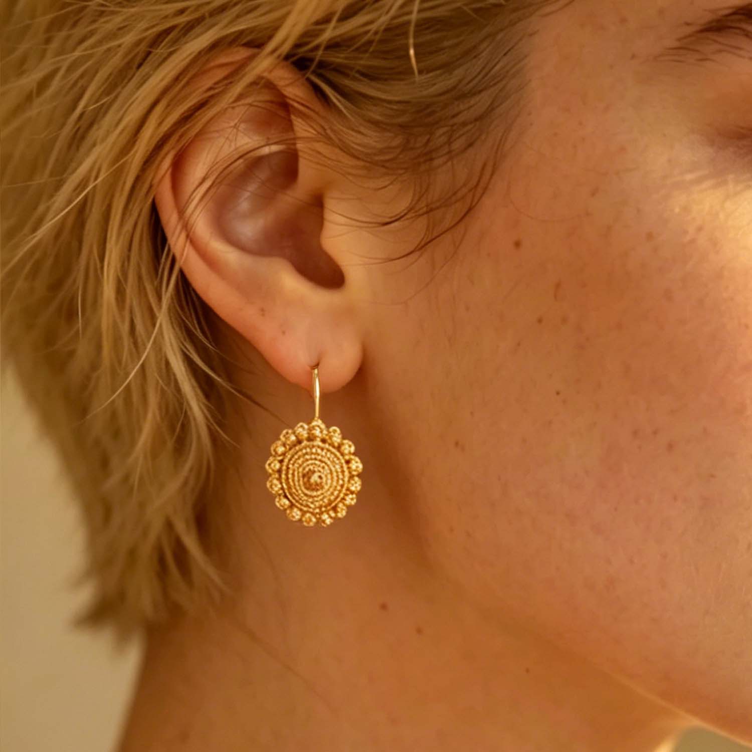 Ethnic Fashion Photography - Classic Ethnic Style Earrings Fashionable Retro