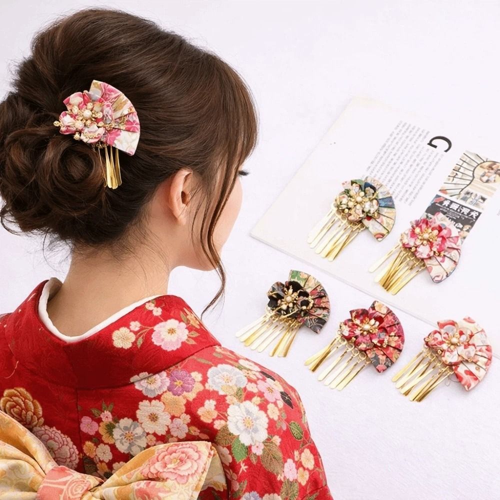 Women Hairpin Faux Pearl Flowe - Ethnic Gown ulasan dan harga