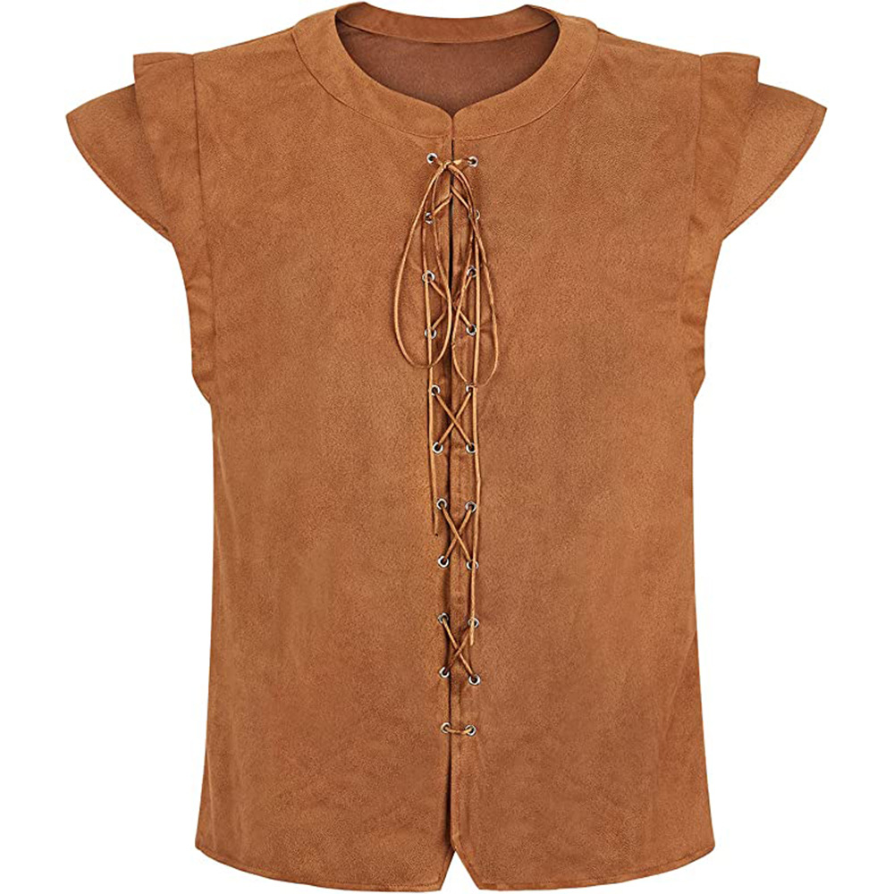 Viking Pirate Play Suede T-Shi - Ethnic Wear ulasan dan harga