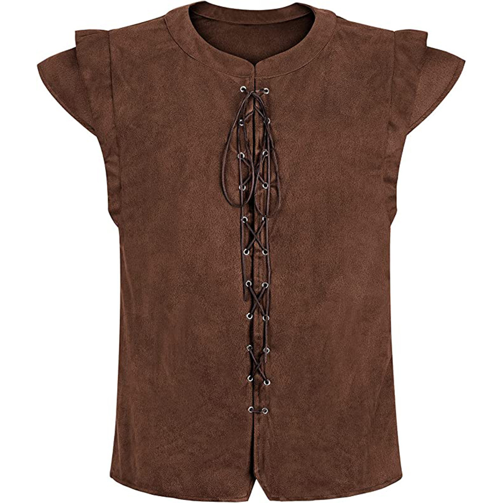 Viking Pirate Play Suede T-Shi - Ethnic Wear ulasan dan harga