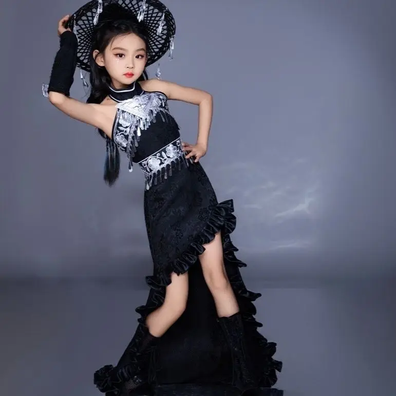 Children's Suit Trailing Skirt - Ethnic Dress Fashion Show ulasan dan harga