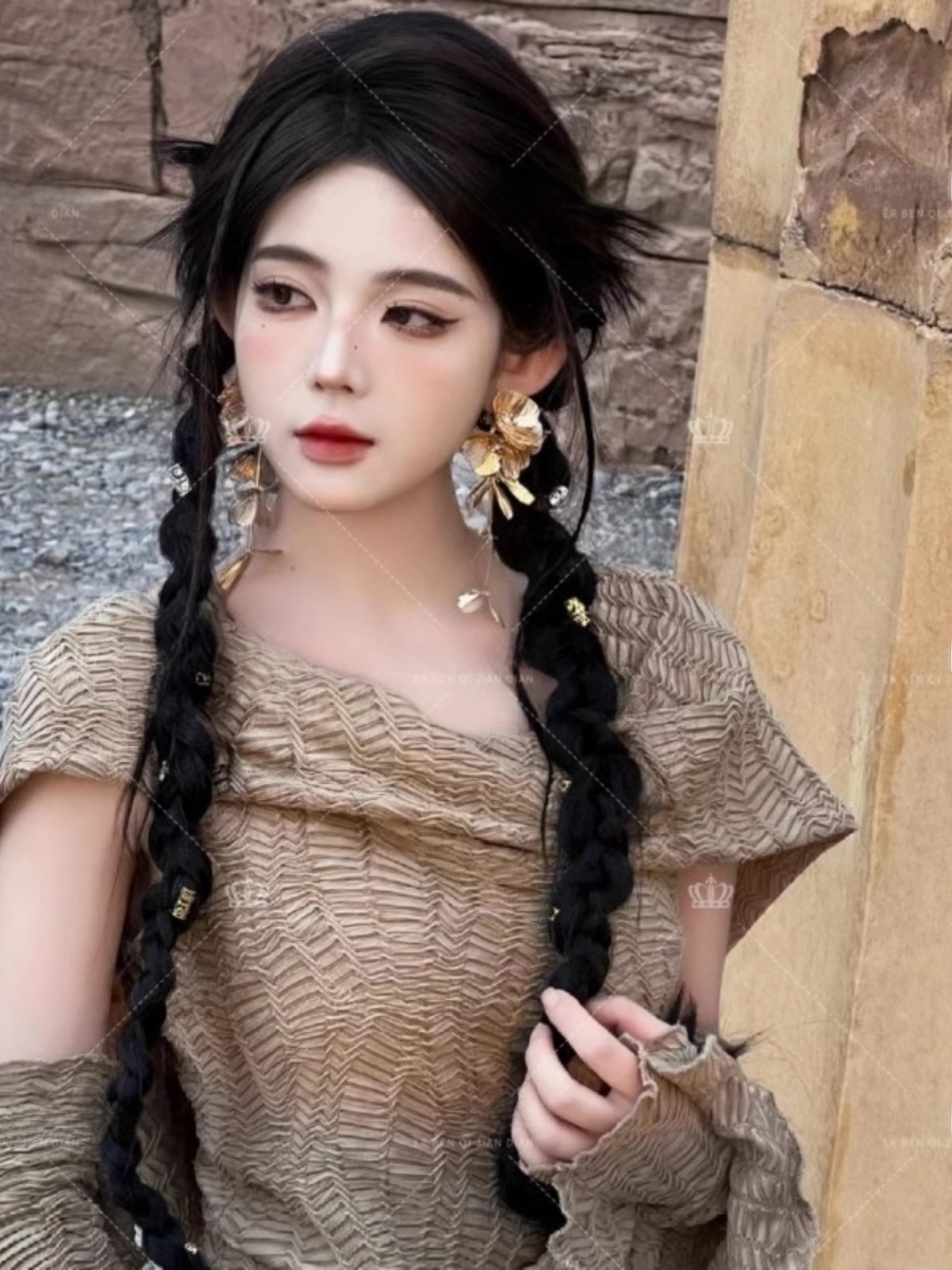 Desert  Themed Long Dress Wome - Ethnic Fashion Photography ulasan dan harga