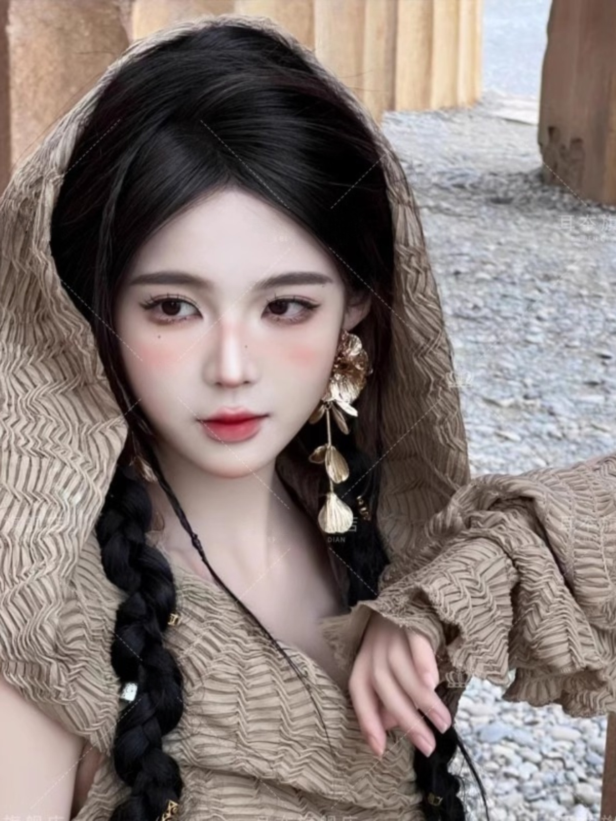 Desert  Themed Long Dress Wome - Ethnic Fashion Photography ulasan dan harga