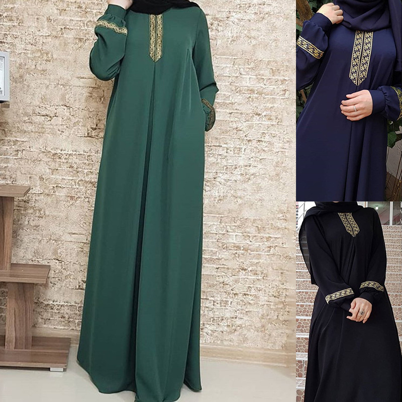 Muslim Ethnic Style Print Abay - Ethnic Gown ulasan dan harga