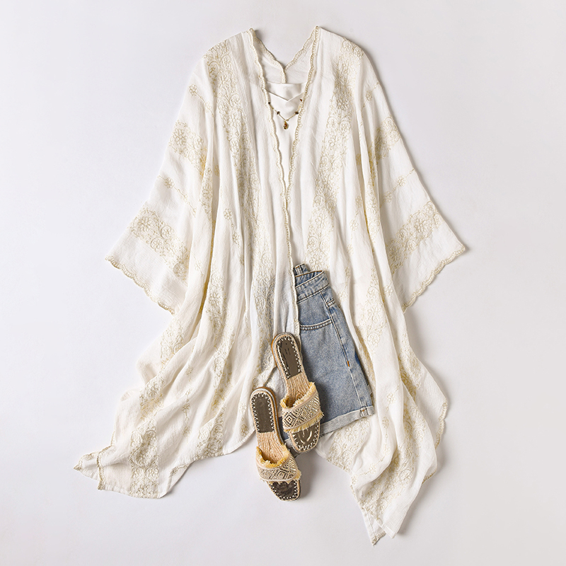 Retro Holiday Shawl Warm Flora - Ethnic Fashion Photography ulasan dan harga