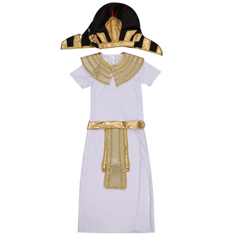 Kids Egyptian Pharaoh King Cos - Ethnic Gown ulasan dan harga