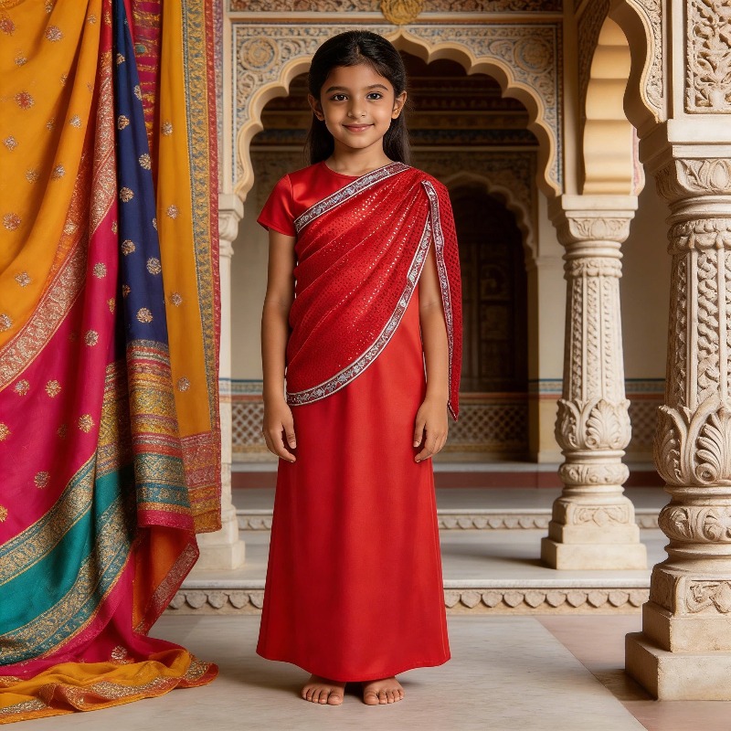 Girls Indian Traditional Dress - Ethnic Gown ulasan dan harga