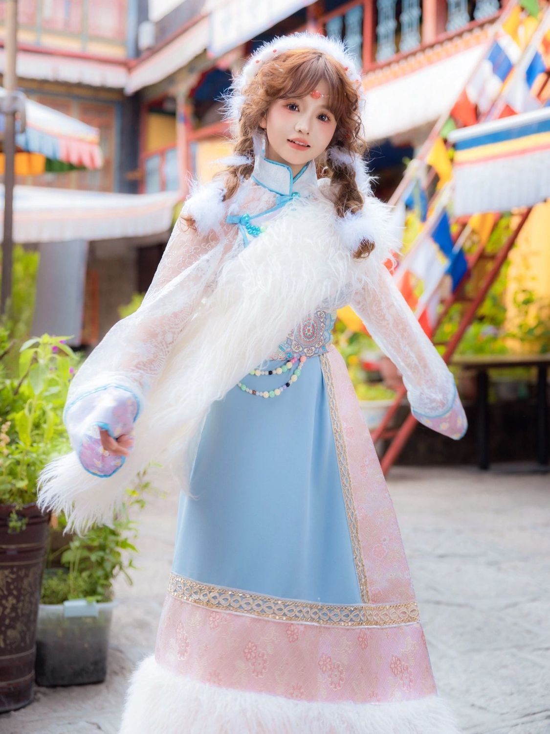 Tibetan Costume Women's New St - Ethnic Fashion Photography ulasan dan harga