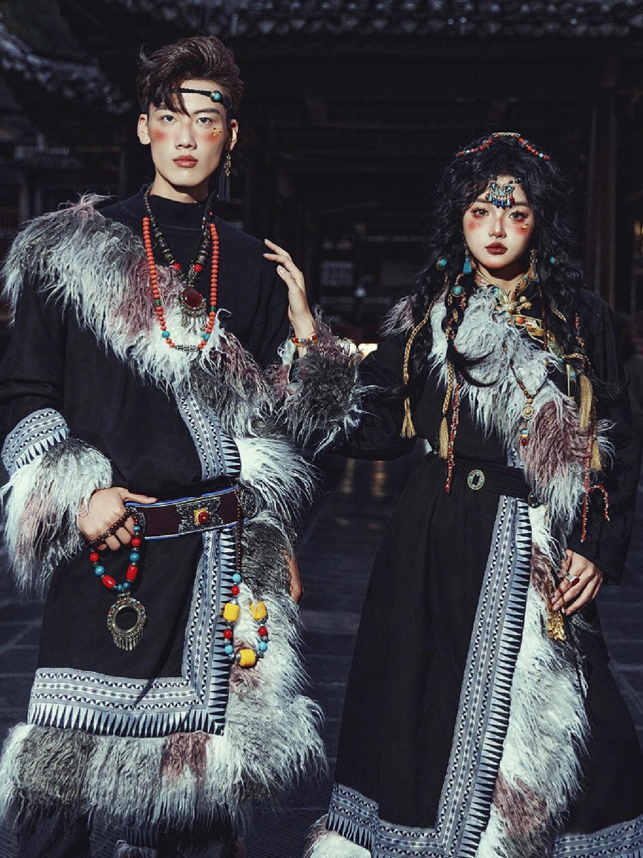 Tibetan Costume Women's New St - Ethnic Fashion Photography ulasan dan harga