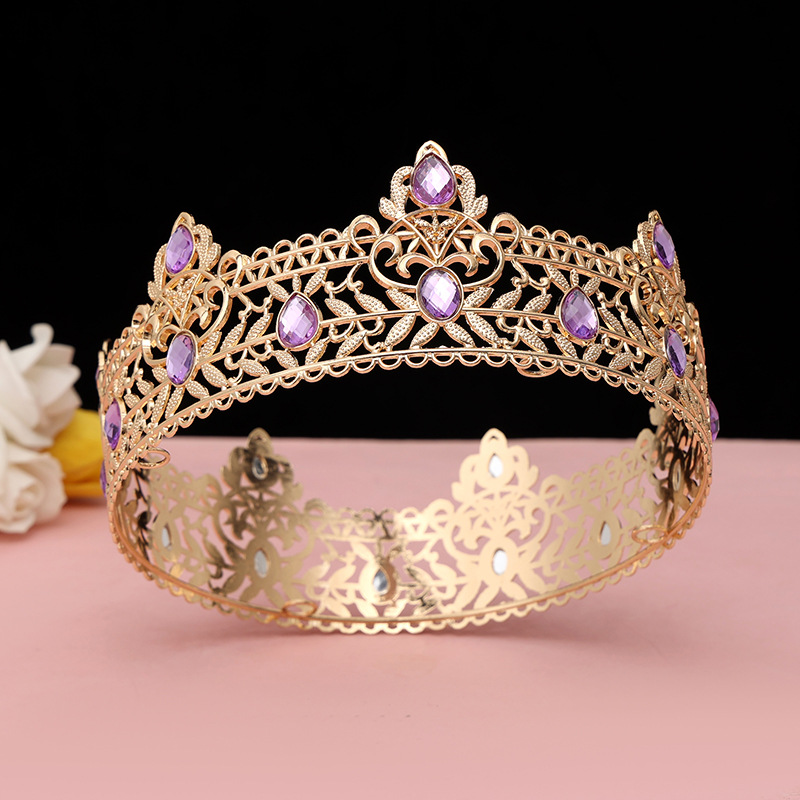 Round Wedding King Tiara Headp - Ethnic Fashion Imports ulasan dan harga