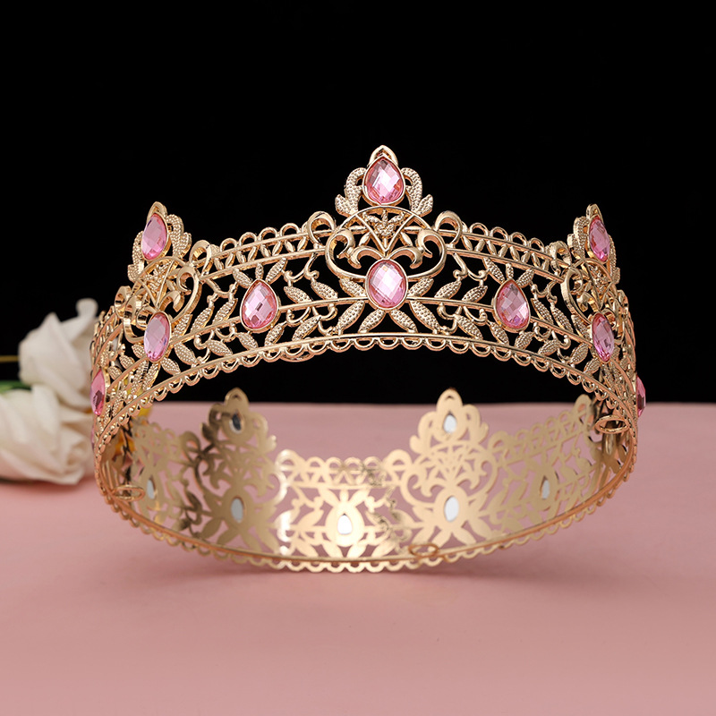 Round Wedding King Tiara Headp - Ethnic Fashion Imports ulasan dan harga