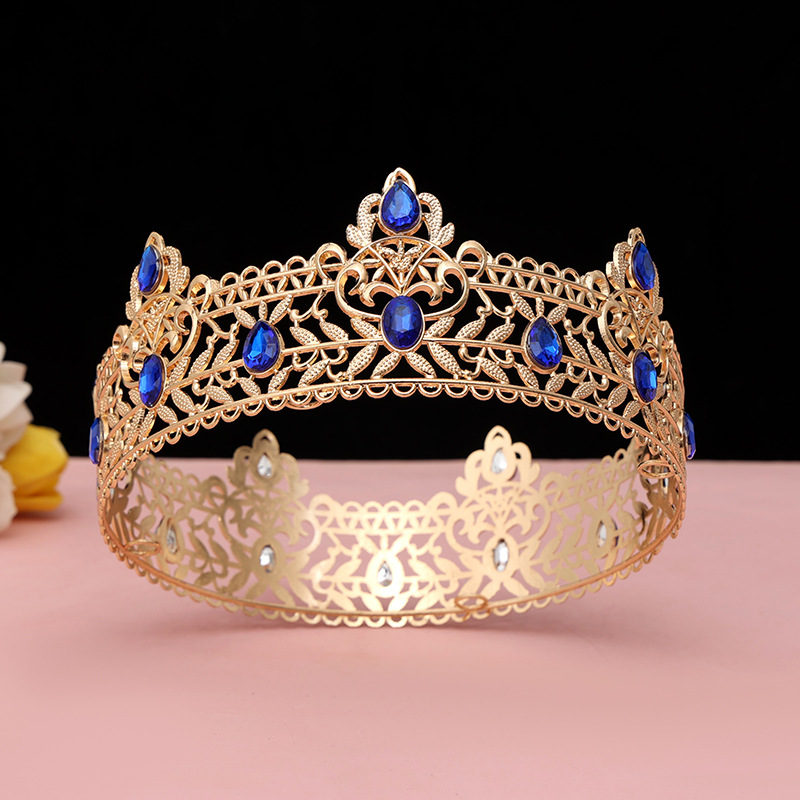 Round Wedding King Tiara Headp - Ethnic Fashion Imports ulasan dan harga