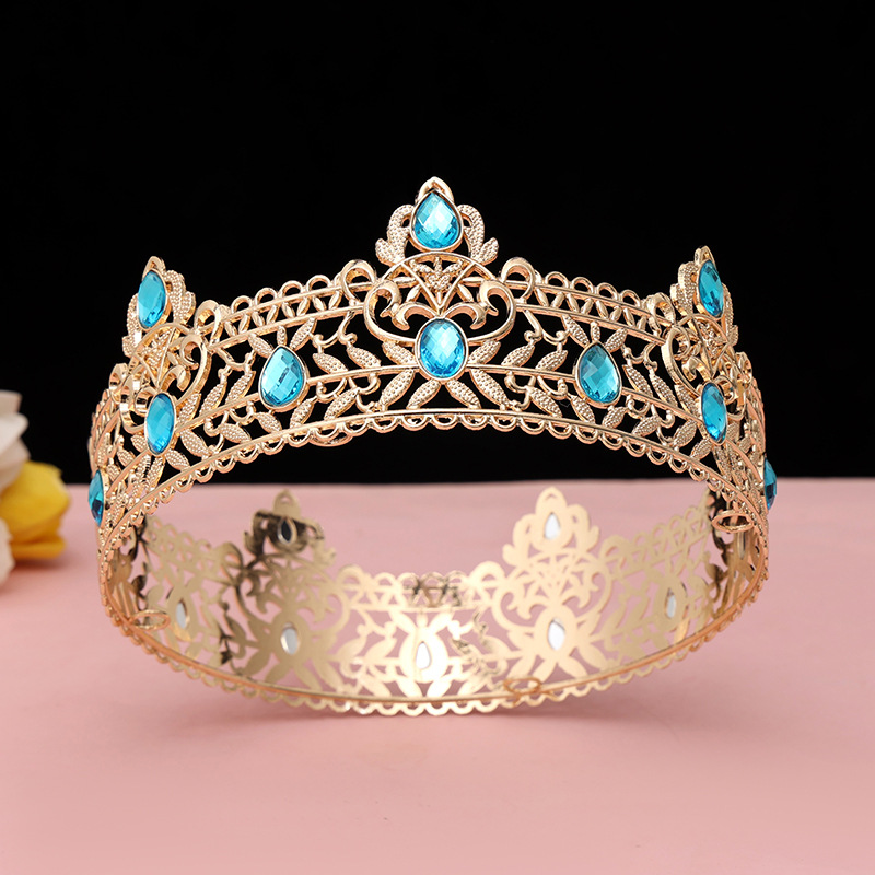 Round Wedding King Tiara Headp - Ethnic Fashion Imports ulasan dan harga