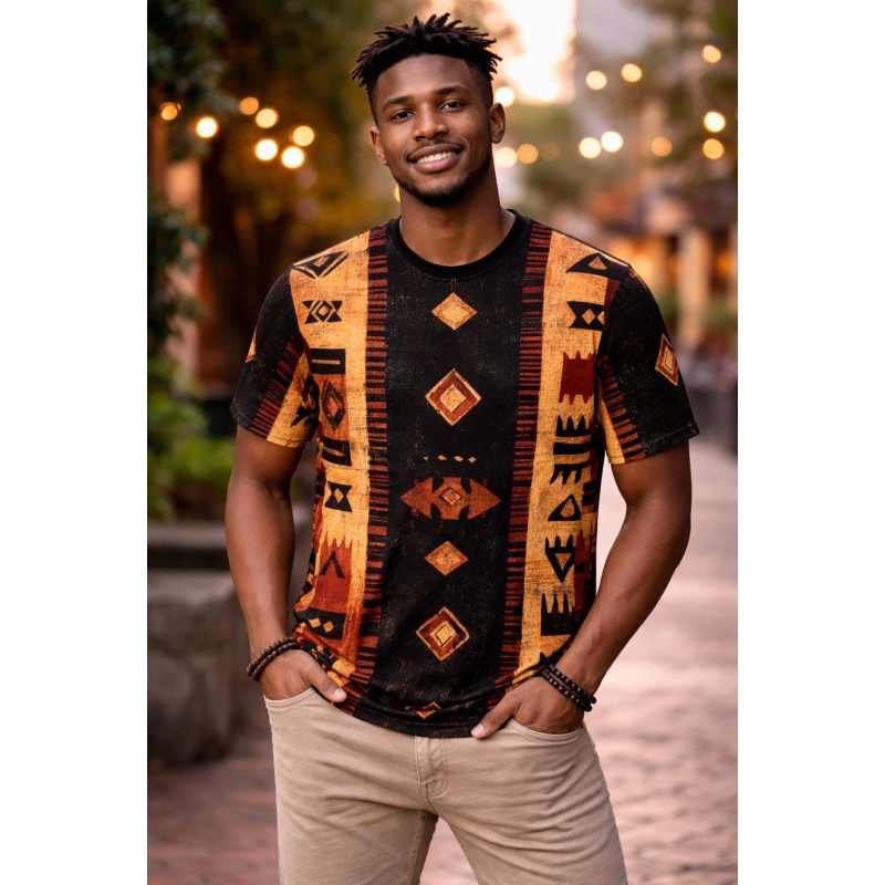Tribal African Mudcloth Patter - Mudcloth Print Top ulasan dan harga