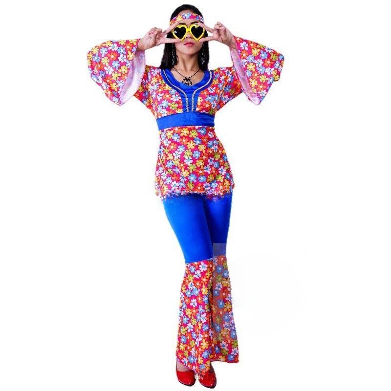 Women's Big Flower Hippie Suit - Ethnic Fashion Trend ulasan dan harga