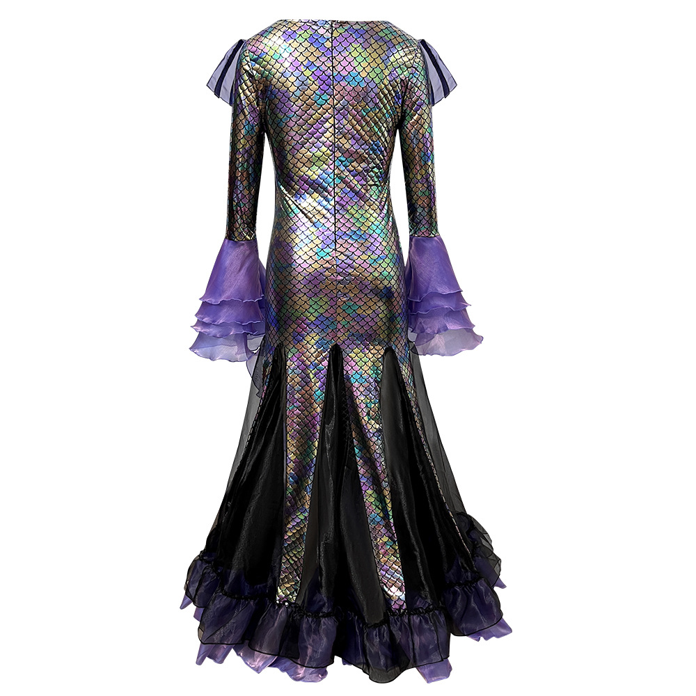 Dark Mermaid Long Dress Costum - Ethnic Gown ulasan dan harga