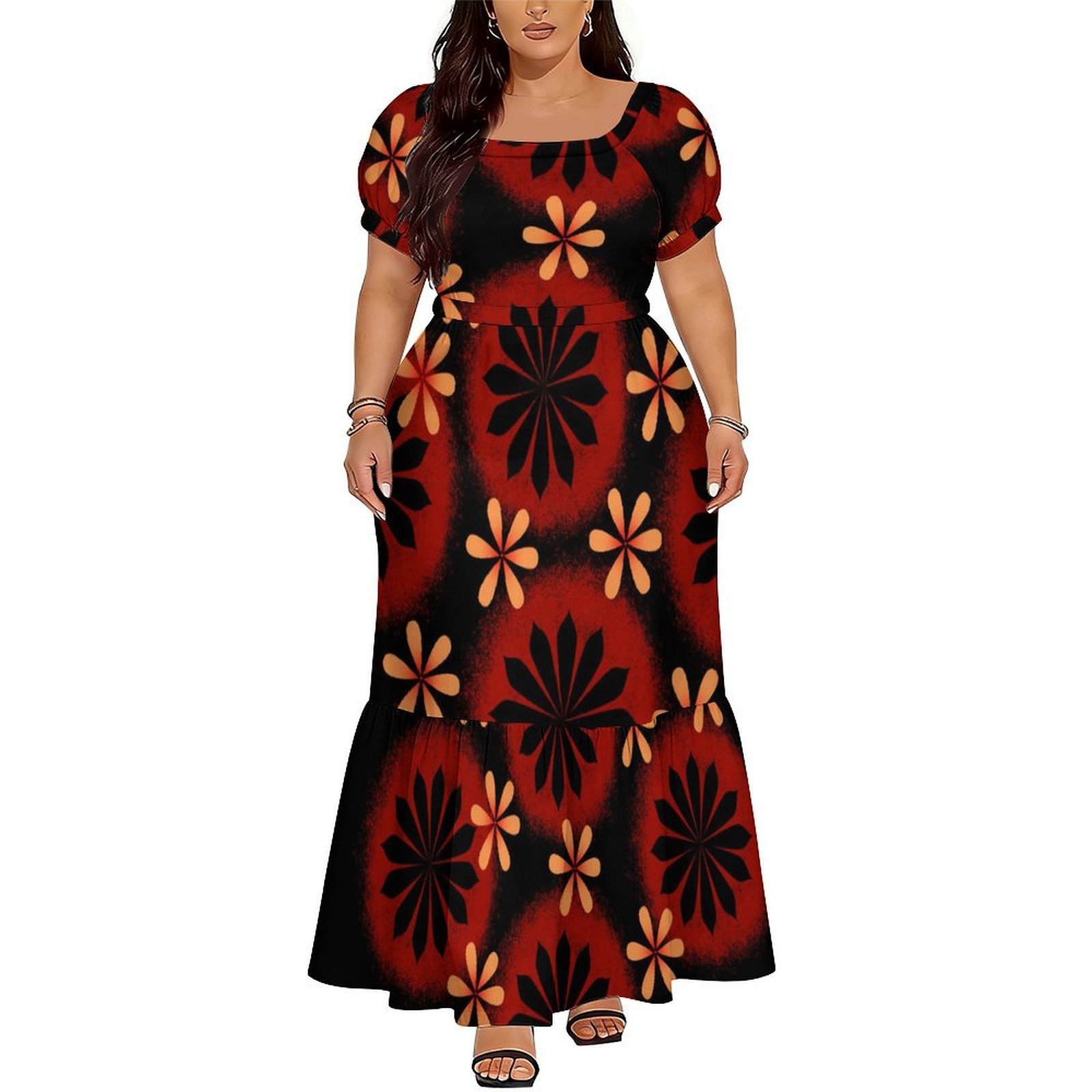 Comfortable Women's Short-Slee - Ethnic Gown ulasan dan harga