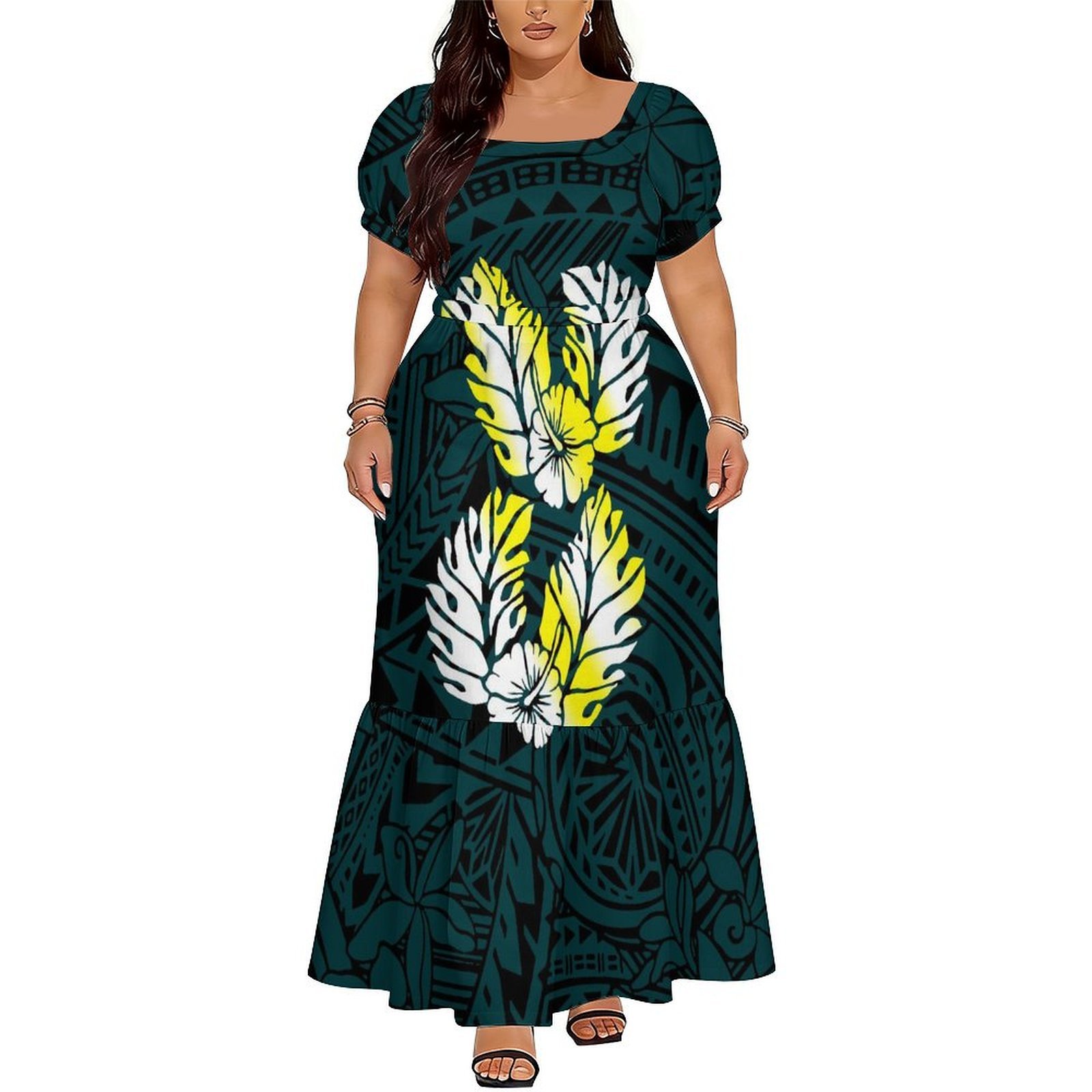 Comfortable Women's Short-Slee - Ethnic Gown ulasan dan harga